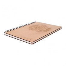 Load image into Gallery viewer, Work Notes- wooden laser cut wire bound handcrafted notebook-Paper &amp; Stationary-Claymango.com
