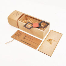Load image into Gallery viewer, Unisex peach triangular bowtie- CLM002-Mens Accessories-Claymango.com
