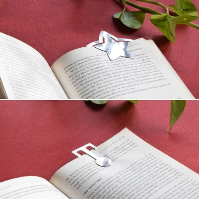 Bookmark Star&T - Stainless Steel-Paper & Stationary-Claymango.com
