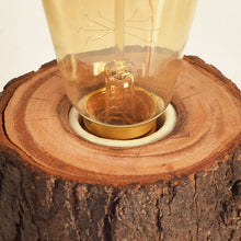Load image into Gallery viewer, Handcrafted Natural wood Log Lamp with Edison bulb-Lamp-Claymango.com
