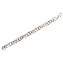 Load image into Gallery viewer, CURB STEELE SILVER CHAIN BRACELET-Mens Accessories-Claymango.com
