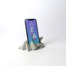 Load image into Gallery viewer, Concrete minimal mountain geometric phone dock-Table Top Accessory-Claymango.com
