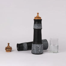 Load image into Gallery viewer, Mandna Bottles (Handcrafted) - Made out of Terracotta Clay-Be cool &amp; stay healthy-Bottle-Claymango.com

