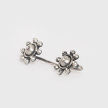Load image into Gallery viewer, Flower ear clips - 92.5 Sterling Silver-Jewellery-Claymango.com

