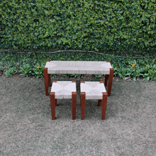 Load image into Gallery viewer, Sparrow Bench &amp; Stools Collection - Sirohi.org - Colour_Grey, Purpose_Indoor Seating, Purpose_Outdoor Seating, Rope Material_Natural Jute Fibre
