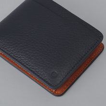 Load image into Gallery viewer, navy leather wallet with name engraved
