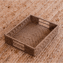 Load image into Gallery viewer, Grassroot Natural Jute Tray - Sirohi - colour_beige, purpose_decor, Purpose_Storage, Rope Material_Natural Jute Fibre
