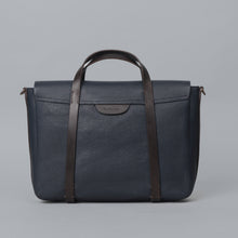Load image into Gallery viewer,                                                              Oslo dark blue Leather briefcase                                                                 
