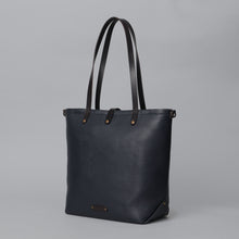 Load image into Gallery viewer, Navy tote bag | Leather | Outback life | Women
