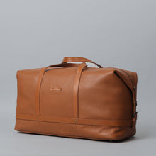 Load image into Gallery viewer, tan leather travel bag for men
