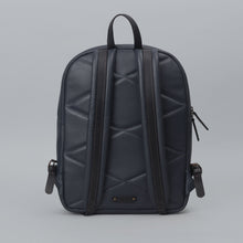 Load image into Gallery viewer, Navy leather backpack for men
