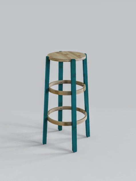 Bamboo Rad Stool (L) – Claymango.com