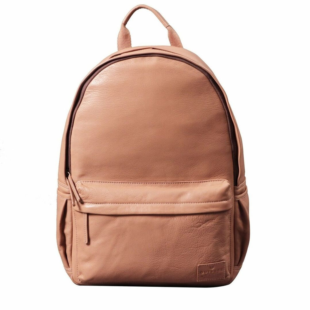 Leather backpack for girls