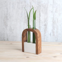 Load image into Gallery viewer, Minima Wood and Marble table top/wall hanging planter v2-Home Décor-Claymango.com
