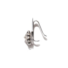 Load image into Gallery viewer, Axe earclips - 92.5 Sterling Silver, Brass Gungroo-Jewellery-Claymango.com
