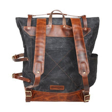 Load image into Gallery viewer, Handcrafted &quot;Wolf Pack (Forest green)&quot; waxed canvas Backpack with lifetime repair warranty-Bags-Claymango.com
