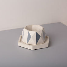 Load image into Gallery viewer, Concrete Diamante Planter Kite - Grey-Home Décor-Claymango.com
