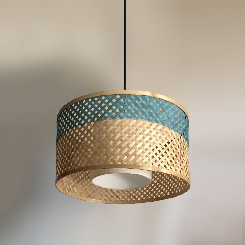 Mushroom Lamp (Pendant Lamp)-Bamboo-Claymango.com