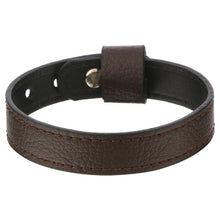 Load image into Gallery viewer, HAWANA BROWN SINGLE WRAP LEATHER BRACELET-Mens Accessories-Claymango.com
