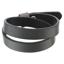 Load image into Gallery viewer, PEWTER GREY DOUBLE WRAP LEATHER BRACELET-Mens Accessories-Claymango.com
