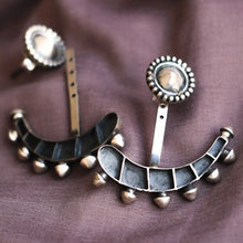 Load image into Gallery viewer, Qurbat Quirky Matsaya Studs - 92.5 Sterling Silver-Jewellery-Claymango.com
