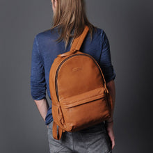 Load image into Gallery viewer, Leather laptop backpack for women/girls
