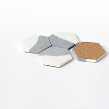 Load image into Gallery viewer, Concrete Hexgon Coaster-Paper &amp; Stationary-Claymango.com
