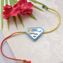 Load image into Gallery viewer, Kid&#39;s Superhero Rakhi - Superman
