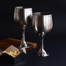 Load image into Gallery viewer, Steel Wine Glasses - Set of 2-Bar Accessories-Claymango.com
