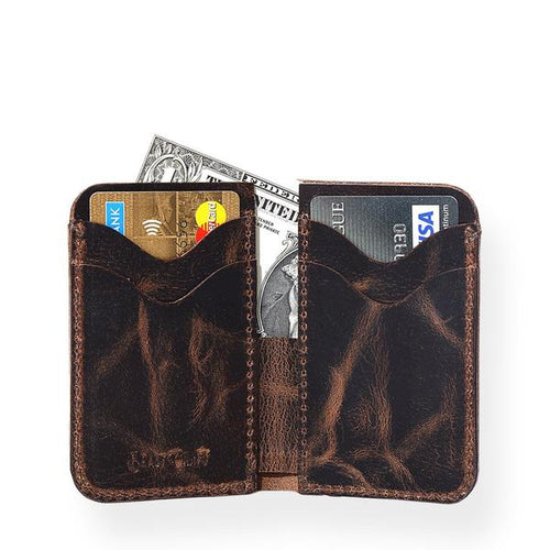 Countryman Junior Vertical Wallet (Bourbon Brown)-Wallets-Claymango.com