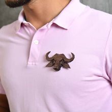 Load image into Gallery viewer, Bull_ My Spirit Animal Collection - Brooch-Mens Accessories-Claymango.com
