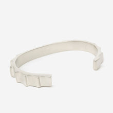 Load image into Gallery viewer, Level Cuff - Satin Silver - Medium (Fits from 7 - 7.5 inch), Large (Fits from 7.5 - 8 inch)-Mens Accessories-Claymango.com
