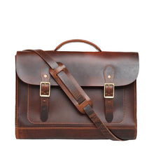 Load image into Gallery viewer, Hudson Satchel (Tobacco Tan) size fits 15 inches Laptop-Bags-Claymango.com

