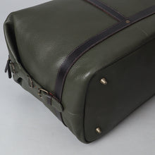 Load image into Gallery viewer, Green leather travel bag for girls
