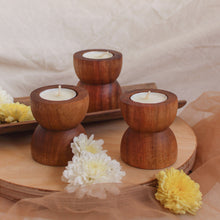 Load image into Gallery viewer, Drum Tea-light set of 3

