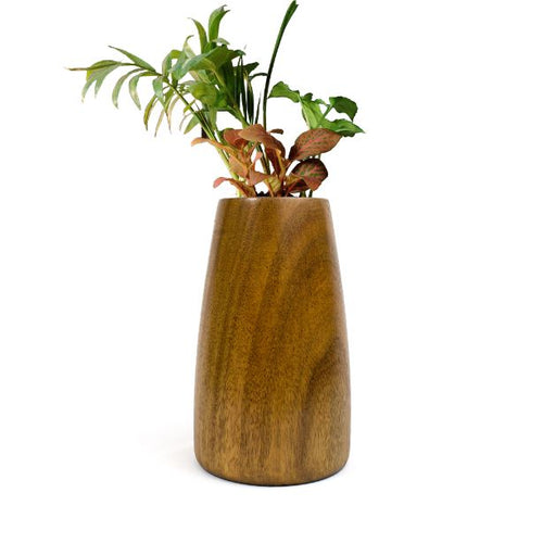 Conical Wooden Planter-Home Décor-Claymango.com
