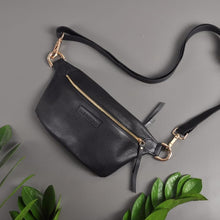 Load image into Gallery viewer, Senzen gold _classic fanny Pack _handcrafted out of Genuine leather-Bags-Claymango.com

