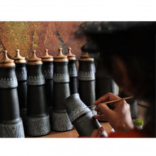Load image into Gallery viewer, Mandna Bottles (Handcrafted) - Made out of Terracotta Clay-Be cool &amp; stay healthy-Bottle-Claymango.com
