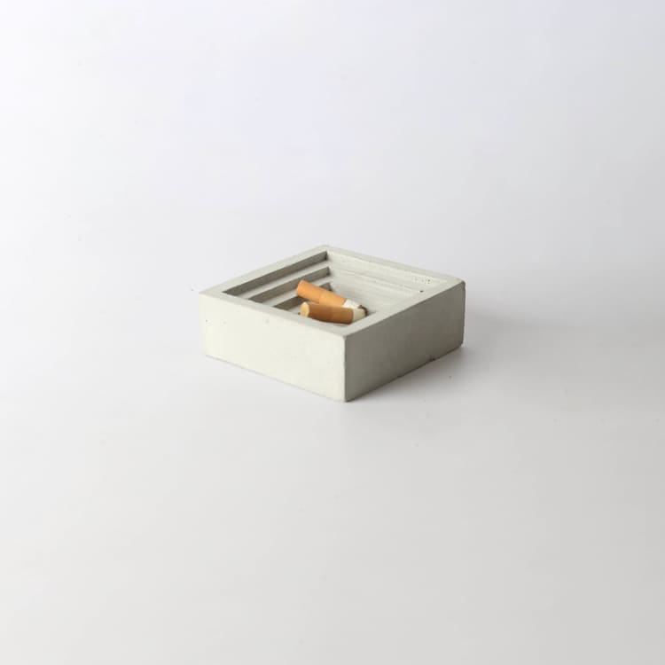 Minimal Handcrafted concrete Ash Tray-Bar Accessories-Claymango.com