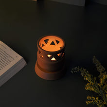 Load image into Gallery viewer, SAMARA handcrafted terracotta Tealight lamp (minimal &amp; Contemporary) for your study table, dining table, side table from Festive collection-Terracotta-Claymango.com
