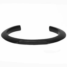 Load image into Gallery viewer, Edge Cuff - Matte Black Noir- Medium (Fits from 7 - 7.5 inch), Large (Fits from 7.5 - 8 inch)-Mens Accessories-Claymango.com
