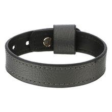 Load image into Gallery viewer, PEWTER GREY SINGLE WRAP LEATHER BRACELET-Mens Accessories-Claymango.com
