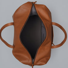Load image into Gallery viewer, spacious leather travel bag
