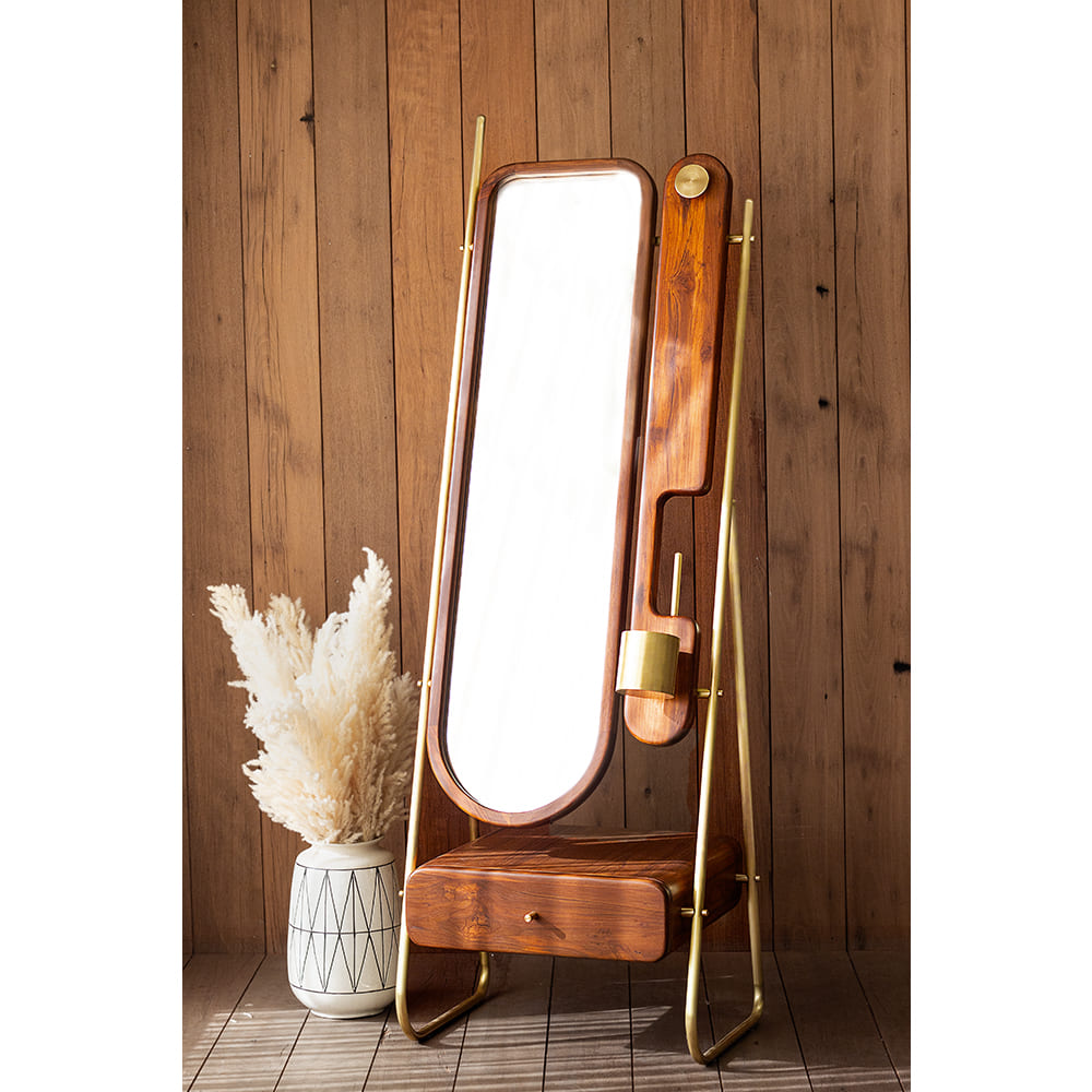 Clio- Full Length Mirror | Tall Luxury Wooden Dresser | Buy Large Mirrors  Online - Dotto Objects  Claymango.com