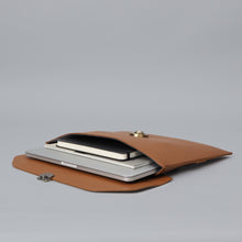 Load image into Gallery viewer, leather laptop case with handle
