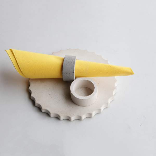 Oring-Concrete napkin holder-Table Top Accessory-Claymango.com