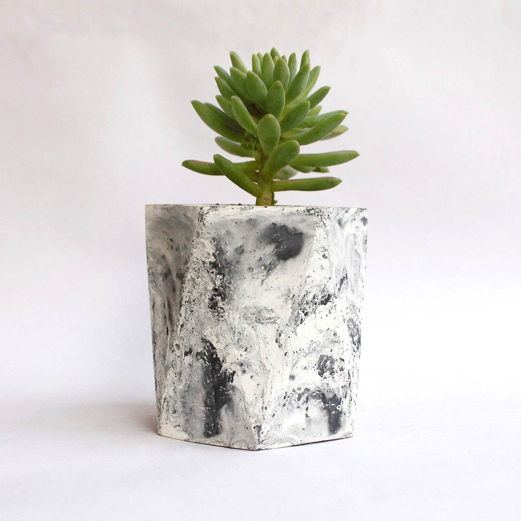 Paradox Hexagon (2) Cement Planter / Vase / Flower Pot / Home decor-Home Décor-Claymango.com