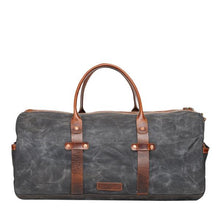 Load image into Gallery viewer, Waxed Canvas woodland duffle (Deep Black)-Bags-Claymango.com
