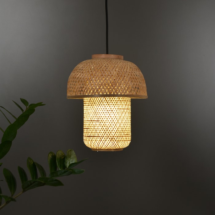 Mush - Unique handmade Woven Hanging Pendant Light, Natural/Bamboo Pendant Light for Home restaurants and offices-Lamps-Claymango.com