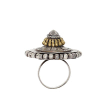 Load image into Gallery viewer, Ring big - Â 92.5 Sterling Silver, Brass globules.-Jewellery-Claymango.com
